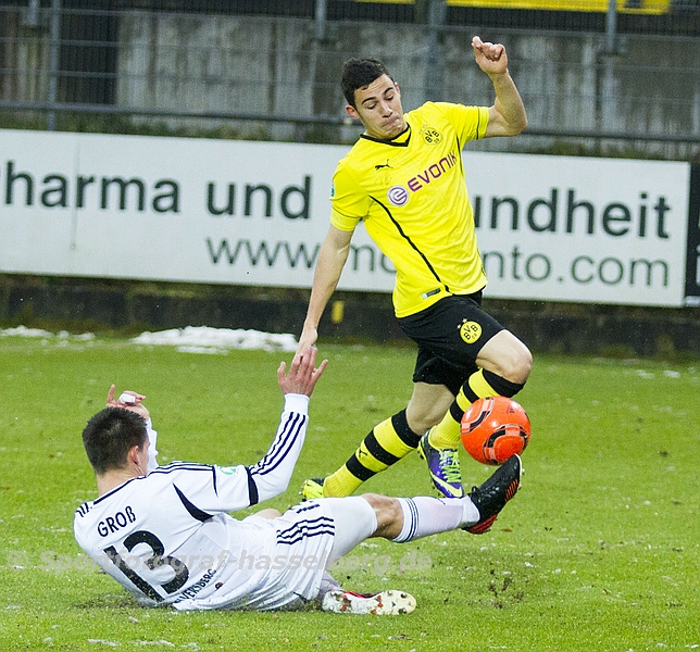 19. Spieltag: SV Elversberg - Borussia Dortmund II - Bild 1