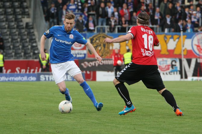 33. Spieltag 15/16: SG Sonnenhof Großaspach - Hansa Rostock