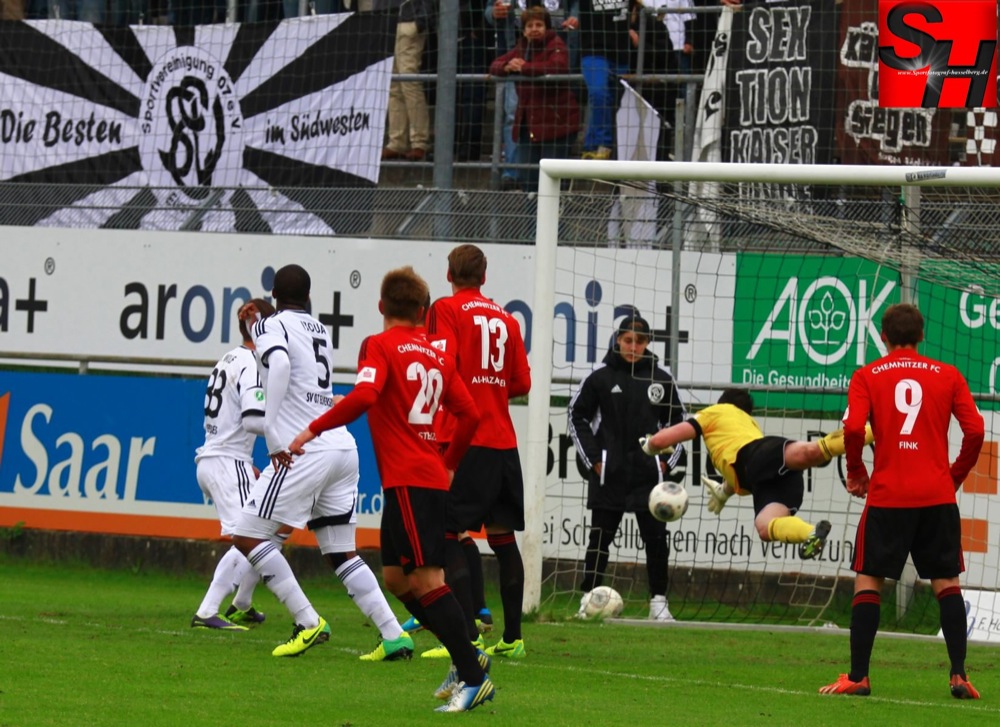 37. Spieltag: SV Elversberg - Chemnitzer FC - Bild 12