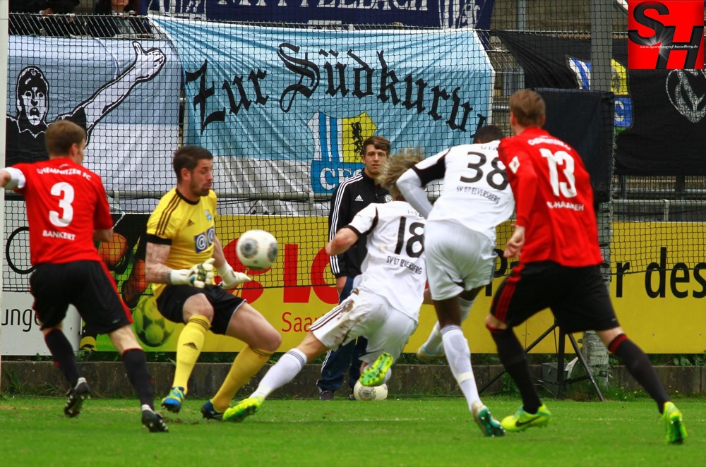37. Spieltag: SV Elversberg - Chemnitzer FC - Bild 4