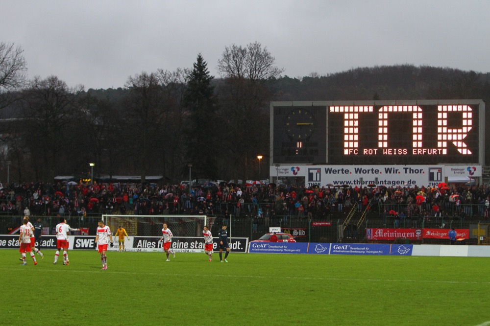 21. Spieltag: Rot-Weiß Erfurt - Hansa Rostock