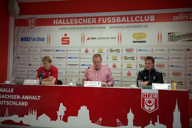33. Spieltag; Hallescher FC - Holstein Kiel (Stimmen zum Spiel)