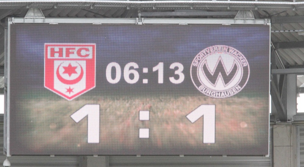 38. Spieltag: Hallescher FC - Wacker Burghausen