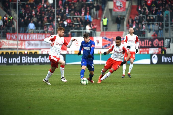 Karlsruhe gewinnt in Halle – Spielbericht + Bilder