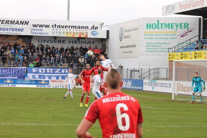 28. Spieltag 16/17: Sportfreunde Lotte - Hallescher FC