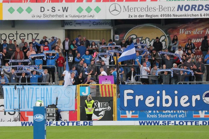 11. Spieltag 17/18: Sportfreunde Lotte - Hallescher FC - Bild 1