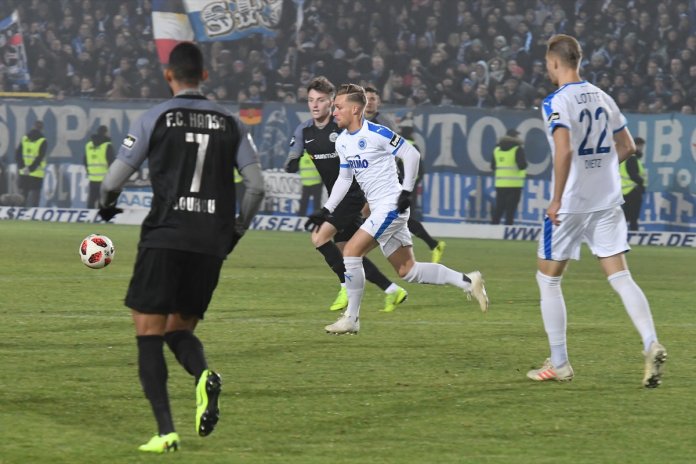 16. Spieltag 18/19: Sportfreunde Lotte - Hansa Rostock