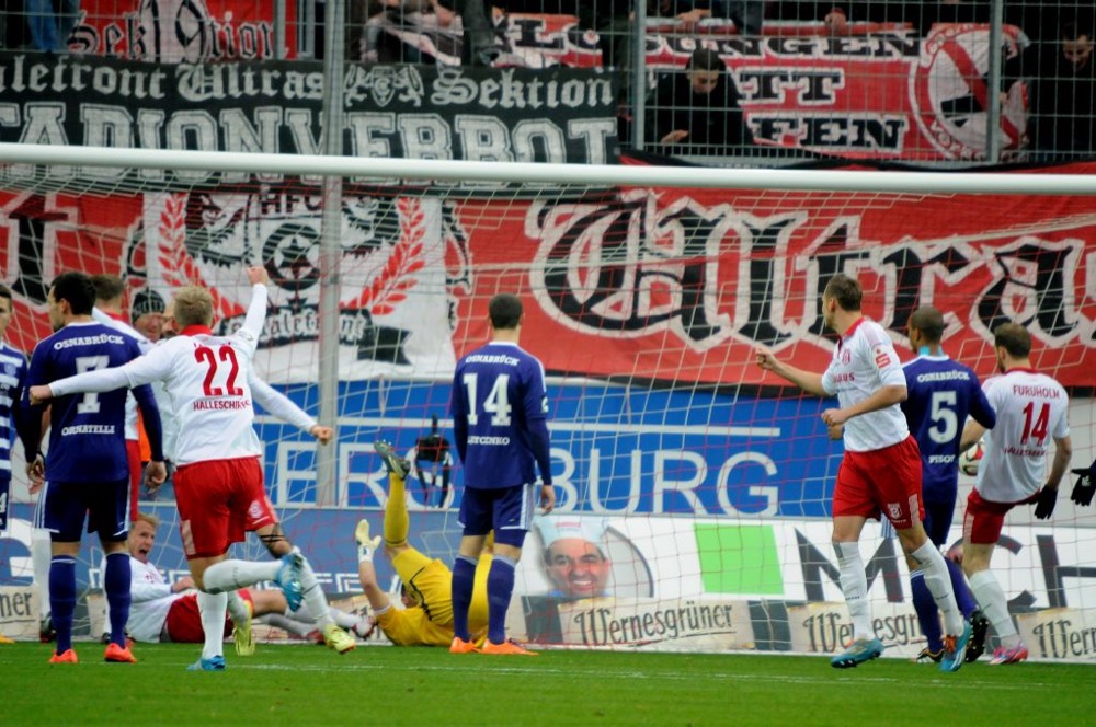 Osnabrück unterliegt in Halle mit 2:1 - Spielbericht