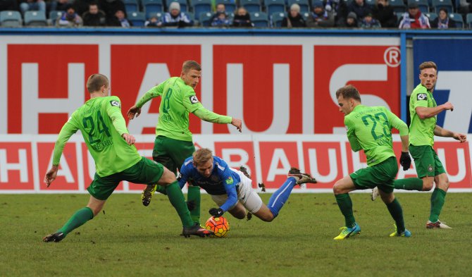 26. Spieltag 15/16: Hansa Rostock - Erzgebirge Aue - Bild