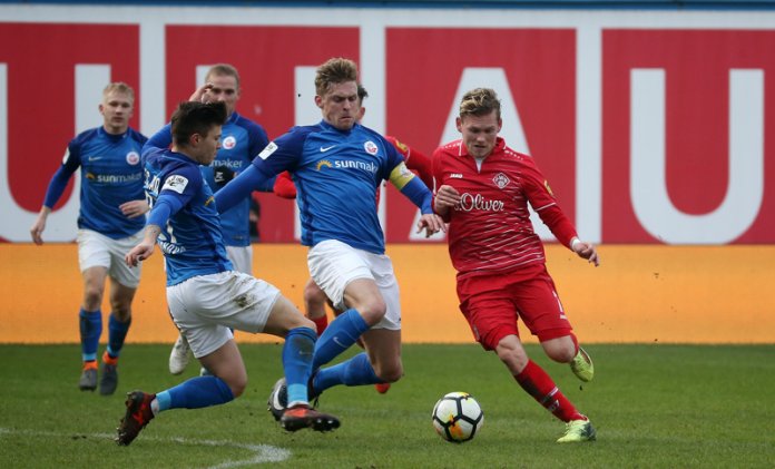 24. Spieltag 17/18: Hansa Rostock - Würzburger Kickers - Bild 1