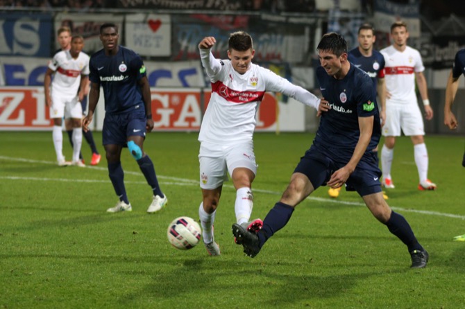 15. Spieltag 15/16: VfB Stuttgart II - Hansa Rostock - Bild 6