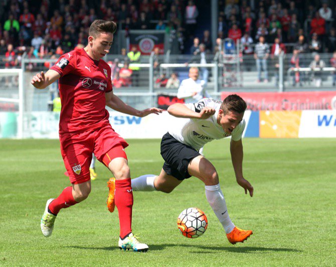 38. Spieltag 15/16: Wehen Wiesbaden - VfB Stuttgart II - Bild 4