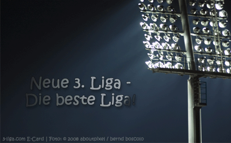 3-liga.com E-Card / Bild basiert auf: © 2008 aboutpixel / bernd boscolo