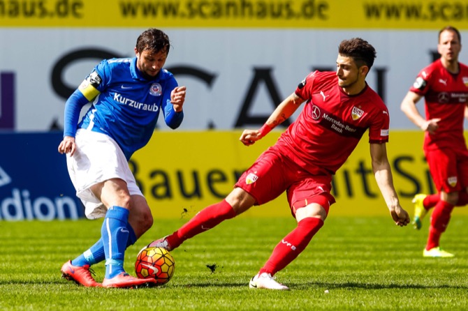 Rostock nach Sieg gegen VfB Stuttgart II wohl durch – Spielbericht