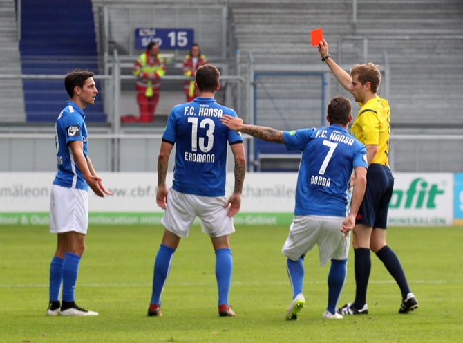 Zwei Spiele Sperre für Rostocks Erdmann