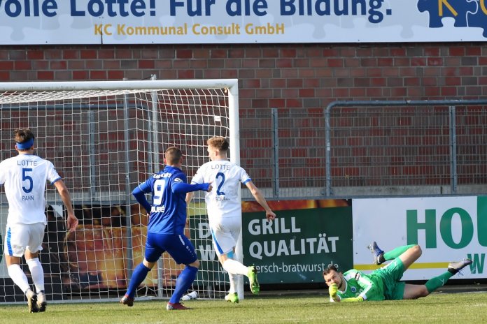 25. Spieltag 18/19: Sportfreunde Lotte - Karlsruher SC - Bild 1